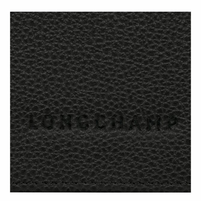 Women Leather Wallets | Longchamp Le Foulonné Continental Wallet Black