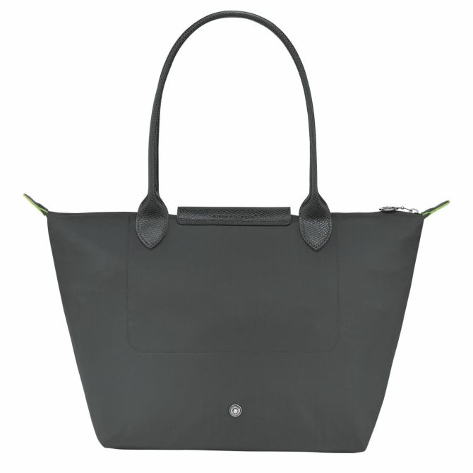 Women Shoulder Bags | Longchamp Le Pliage Green M Tote Bag Graphite