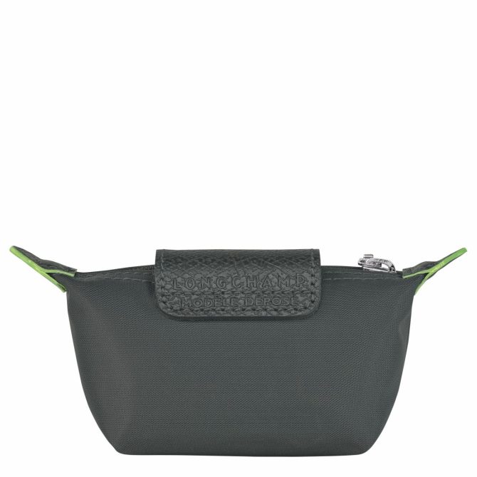 Women/Men Cardholders & Coin Purses | Longchamp Le Pliage Green Coin Purse Graphite