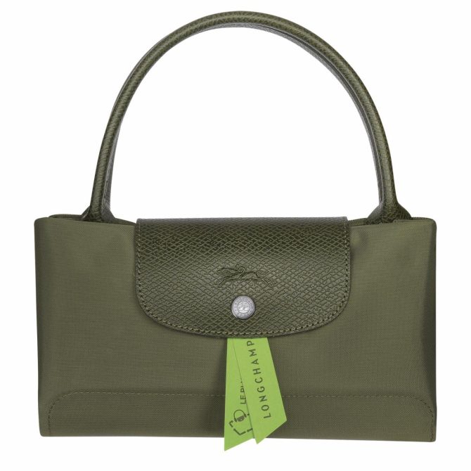 Women Handbags | Longchamp Le Pliage Green M Handbag Forest