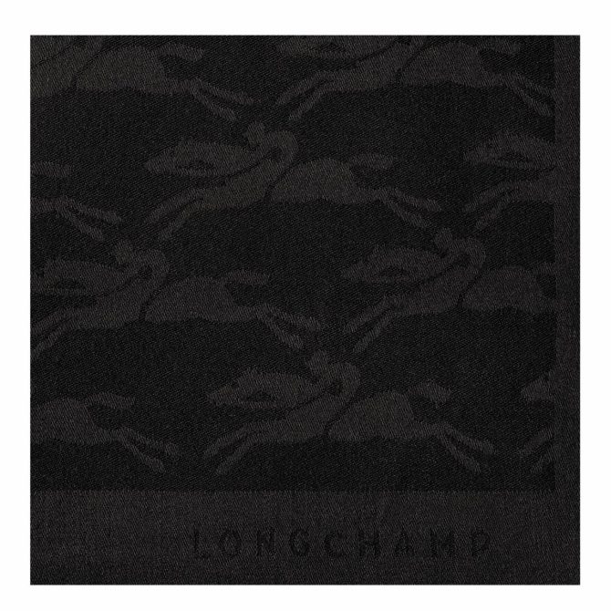 Women/Men Stoles | Longchamp Chevaux Jacquard Stole Black