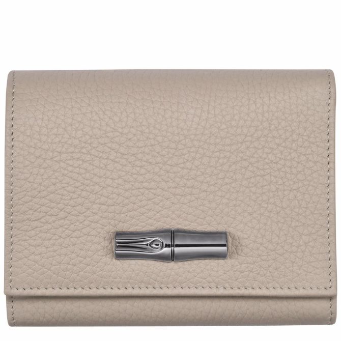 Women Leather Wallets | Longchamp Le Roseau Essential Wallet Clay