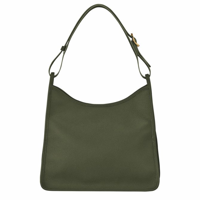 Women Shoulder Bags | Longchamp Le Foulonné M Hobo Bag Khaki