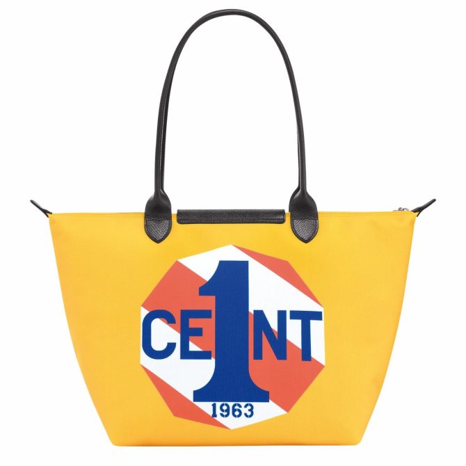 Women Shoulder Bags | Longchamp Longchamp X Robert Indiana L Tote Bag Blue