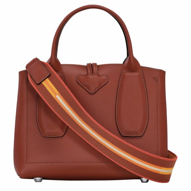 Women Handbags | Longchamp Le Roseau S Handbag Mahogany