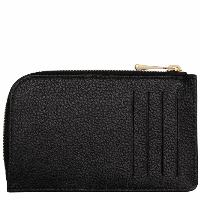 Women/Men Cardholders & Coin Purses | Longchamp Le Foulonné Card Holder Black