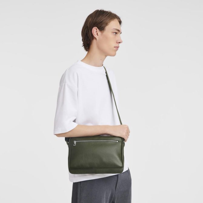 Men Crossbody Bags | Longchamp Le Foulonné M Camera Bag Khaki