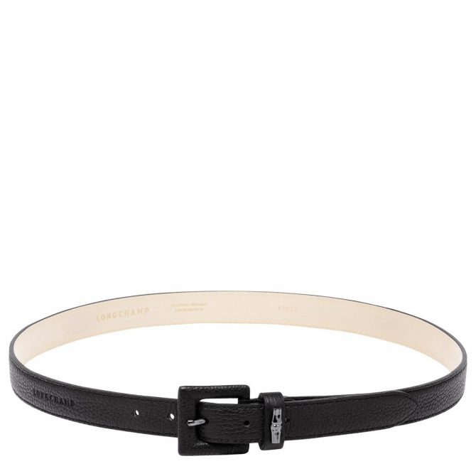 Women Belts | Longchamp Le Roseau Essential Ladies' Belt Black