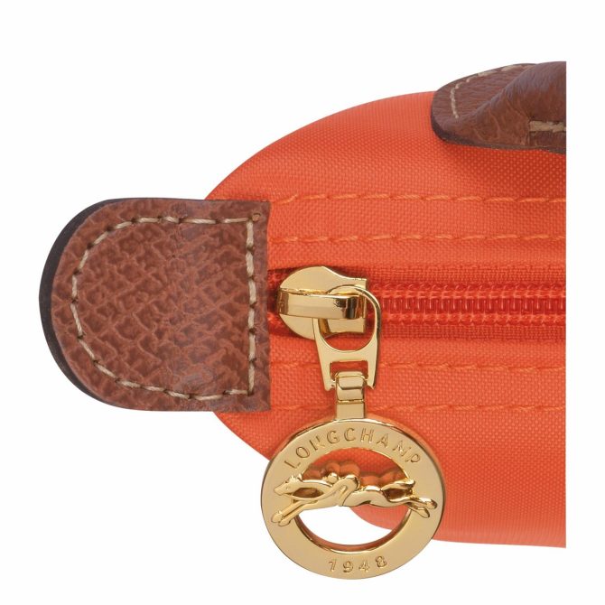 Men/Women Pouches & Cases | Longchamp Le Pliage Original Pouch With Handle Orange