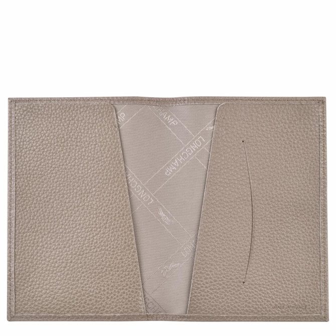 Women/Men Travel Accessories | Longchamp Le Foulonné Passport Cover Turtledove