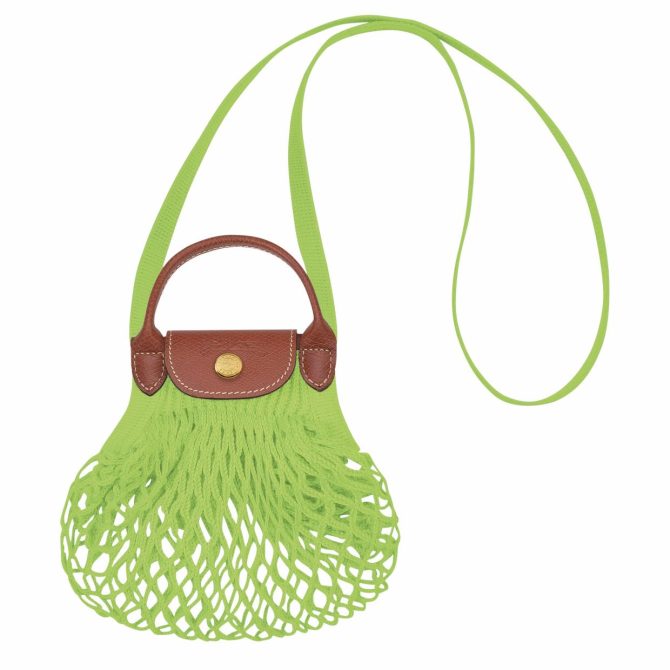 Women Crossbody Bags | Longchamp Le Pliage Filet XS Mesh Bag Green Light