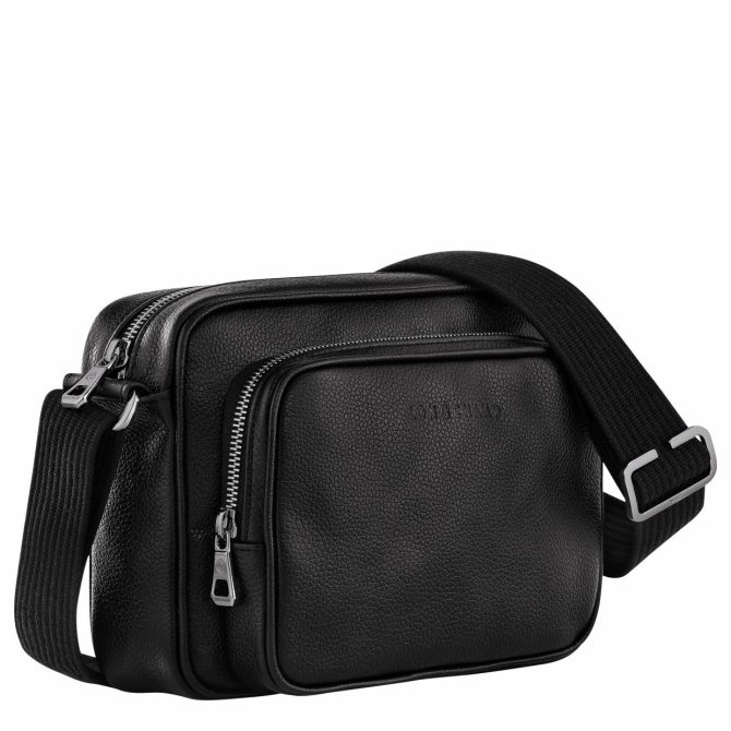 Men Crossbody Bags | Longchamp Le Foulonné S Camera Bag Black