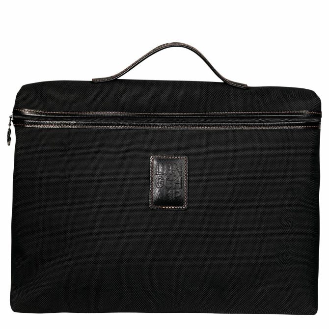 Men Briefcase | Longchamp Boxford S Briefcase Black