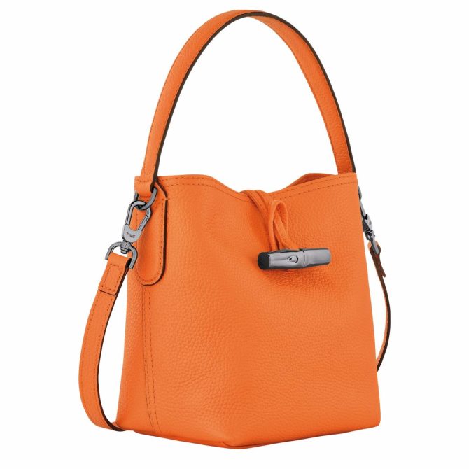 Women Crossbody Bags | Longchamp Le Roseau Essential XS Bucket Bag Orange