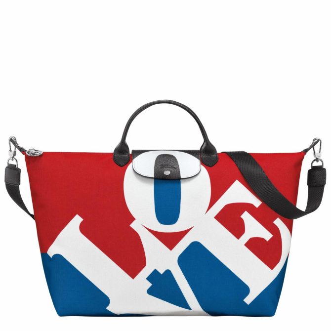 Women/Men Travel Bags | Longchamp Longchamp X Robert Indiana Travel Bag White