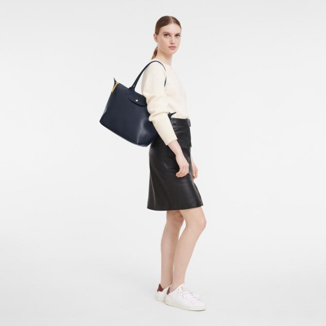 Women Shoulder Bags | Longchamp Le Pliage City M Tote Bag Navy