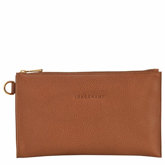 Women/Men Pouches & Cases | Longchamp Le Foulonné Pouch Caramel