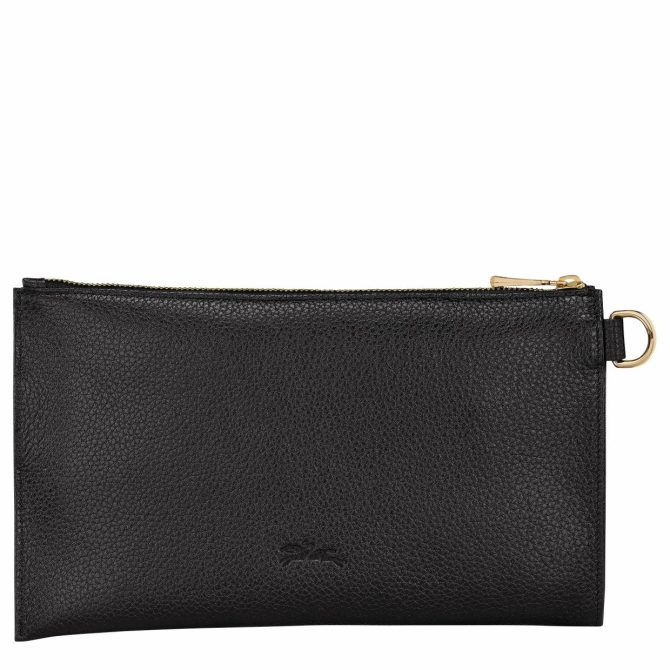 Women/Men Pouches & Cases | Longchamp Le Foulonné Pouch Black