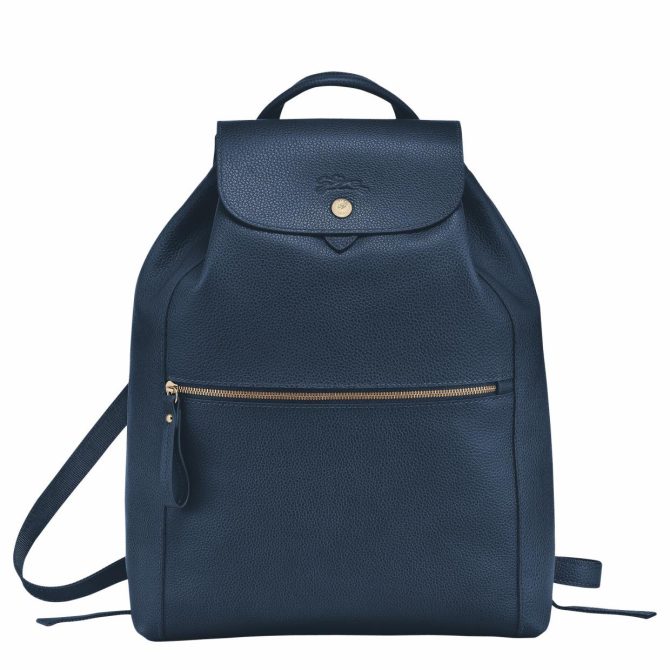 Women Backpacks | Longchamp Le Foulonné Backpack Navy