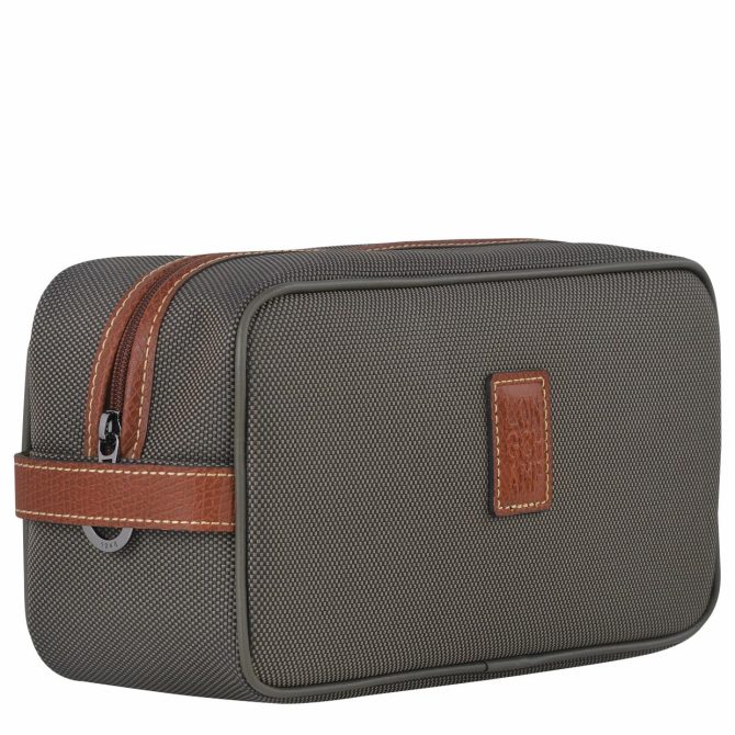 Women/Men Toiletry Bags | Longchamp Boxford Toiletry Case Brown