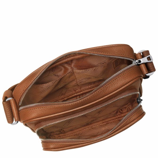 Men Crossbody Bags | Longchamp Le Foulonné S Camera Bag Caramel