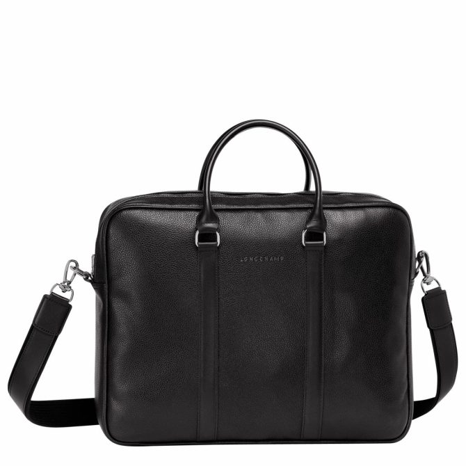 Women/Men Briefcase | Longchamp Le Foulonné M Briefcase Black