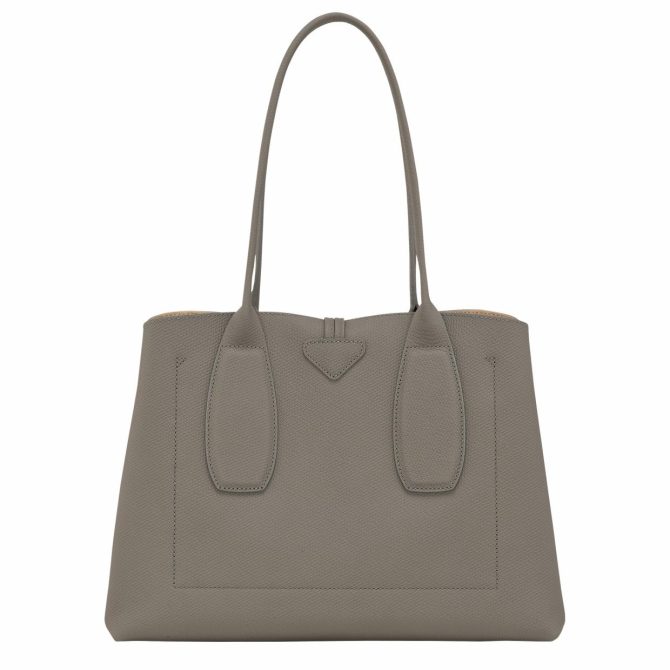 Women Shoulder Bags | Longchamp Le Roseau L Tote Bag Turtledove