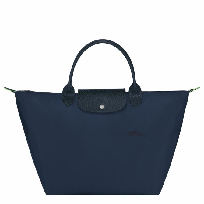 Women Handbags | Longchamp Le Pliage Green M Handbag Navy