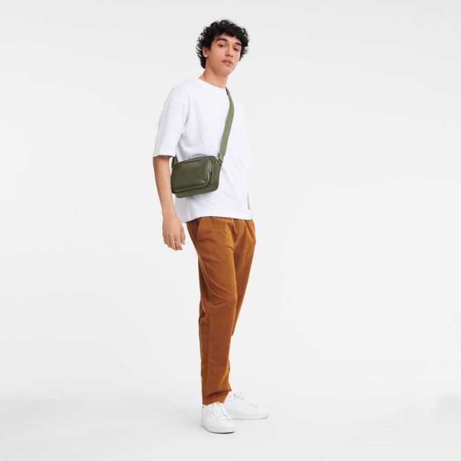 Men Crossbody Bags | Longchamp Le Foulonné S Camera Bag Khaki