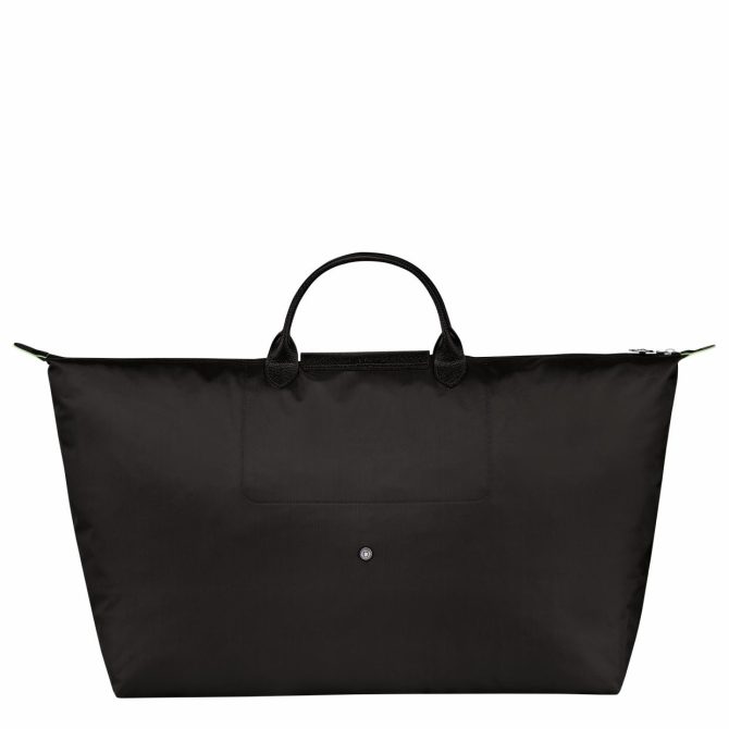 Women/Men Travel Bags | Longchamp Le Pliage Green M Travel Bag Black