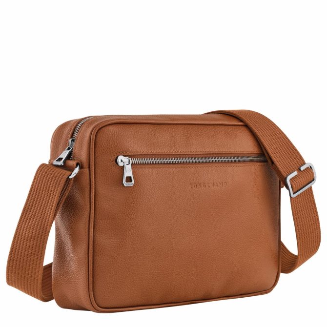 Men Crossbody Bags | Longchamp Le Foulonné M Camera Bag Caramel