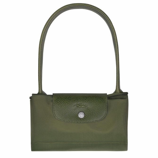 Women Shoulder Bags | Longchamp Le Pliage Green M Tote Bag Forest