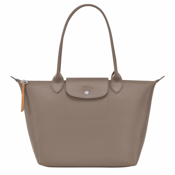 Women Shoulder Bags | Longchamp Le Pliage City M Tote Bag Taupe