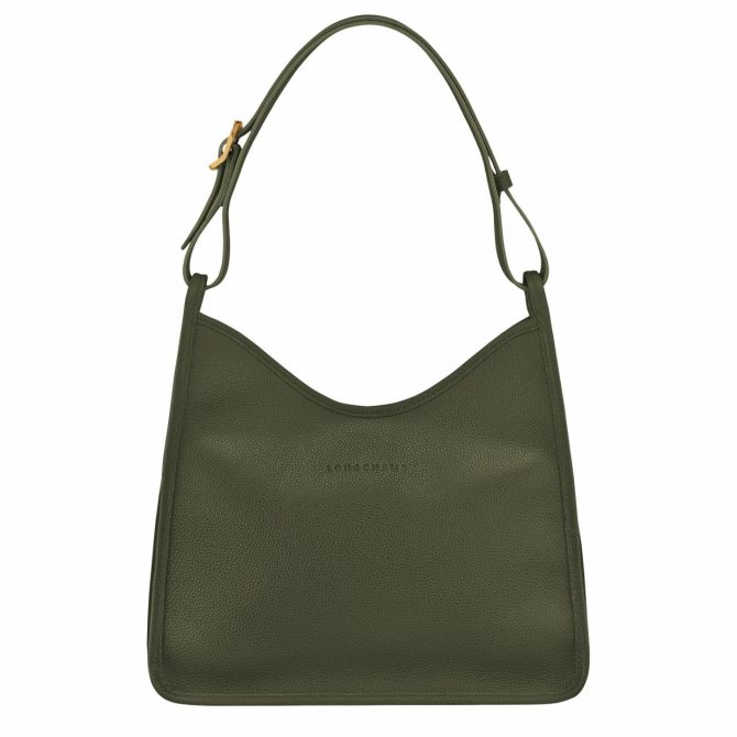 Women Shoulder Bags | Longchamp Le Foulonné M Hobo Bag Khaki