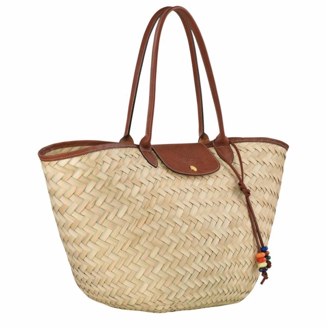 Women Handbags | Longchamp Le Panier Pliage XL Basket Bag Brown