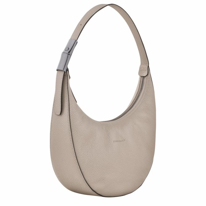 Women Shoulder Bags | Longchamp Le Roseau Essential M Hobo Bag Clay