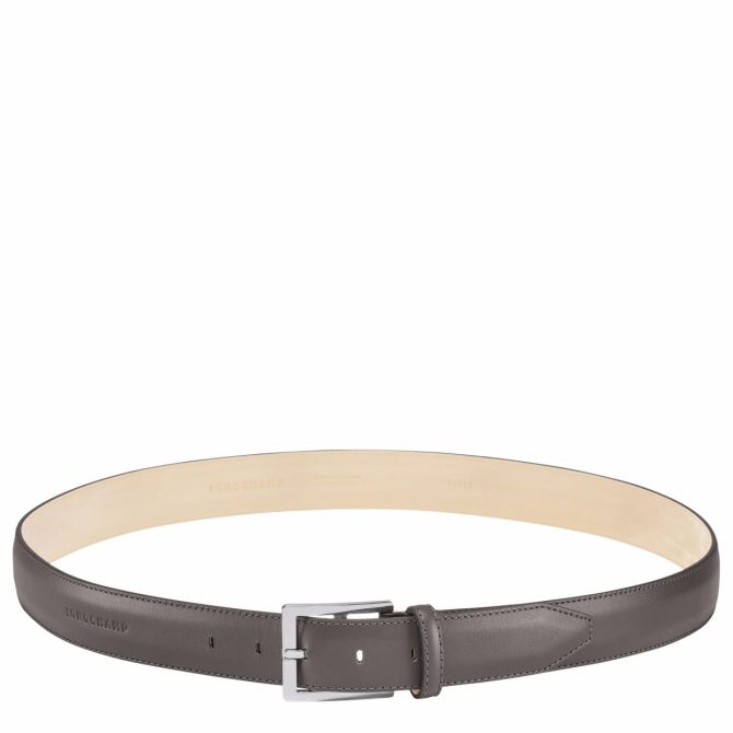 Men Belts | Longchamp Végétal Men's Belt Grey