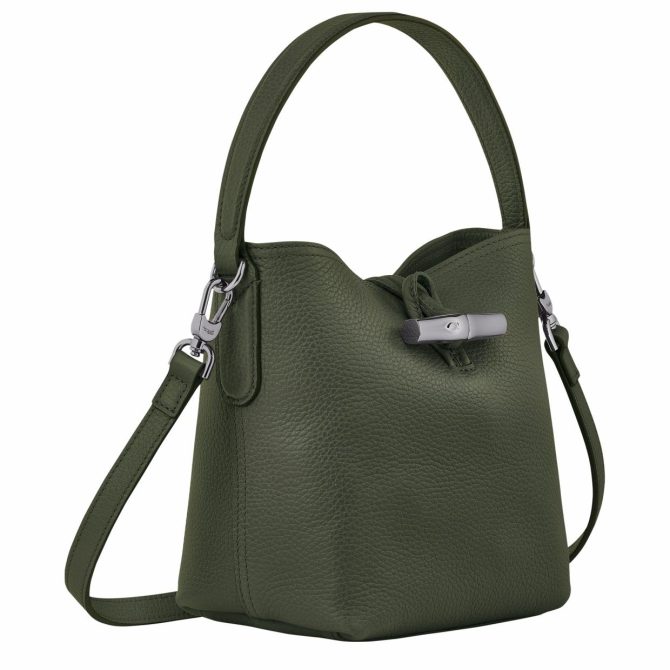 Women Crossbody Bags | Longchamp Le Roseau Essential XS Bucket Bag Khaki