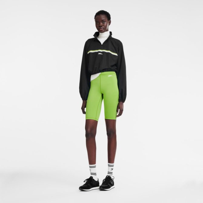 Women Trousers & Shorts | Longchamp Cycling Short Pants Green Light