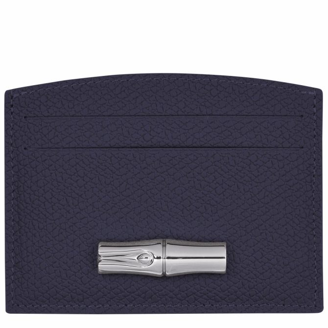 Women Cardholders & Coin Purses | Longchamp Le Roseau Card Holder Bilberry