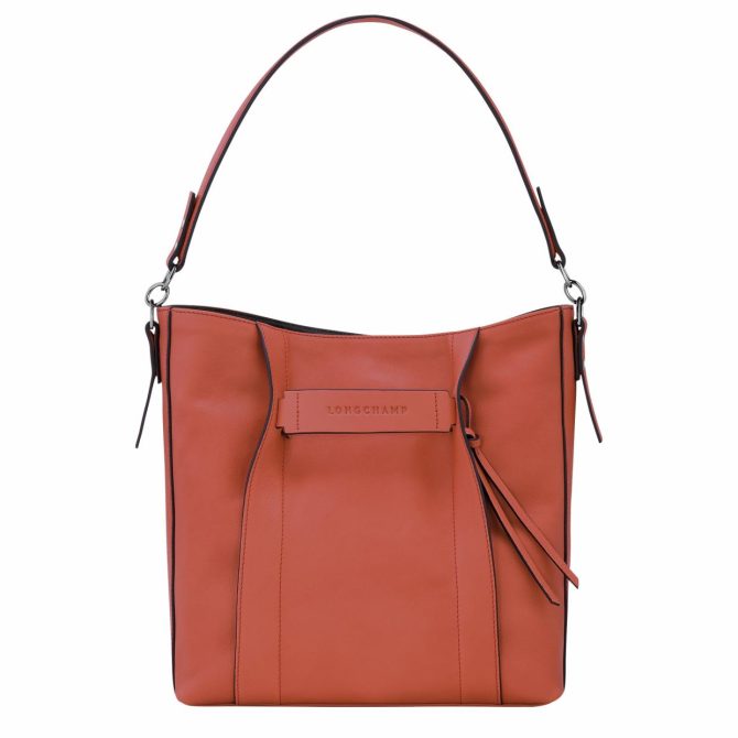 Women Shoulder Bags | Longchamp Longchamp 3D M Hobo Bag Sienna