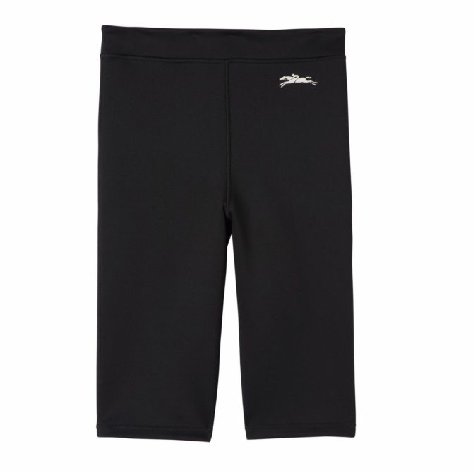 Women Trousers & Shorts | Longchamp Cycling Short Pants Black