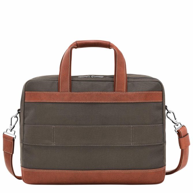 Men Briefcase | Longchamp Boxford L Briefcase Brown