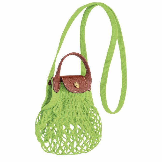 Women Crossbody Bags | Longchamp Le Pliage Filet XS Mesh Bag Green Light