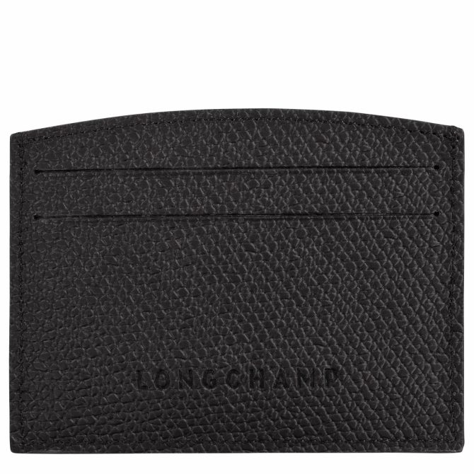 Women Cardholders & Coin Purses | Longchamp Le Roseau Card Holder Black