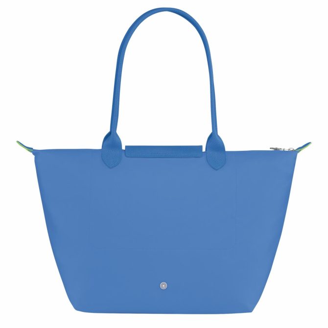 Women Shoulder Bags | Longchamp Le Pliage Green L Tote Bag Cornflower