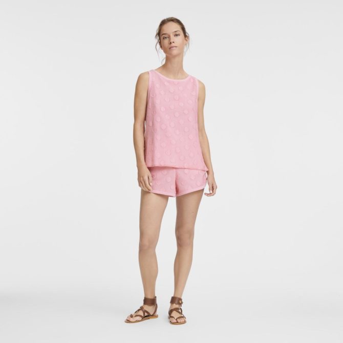 Women Trousers & Shorts | Longchamp Shorts Pink