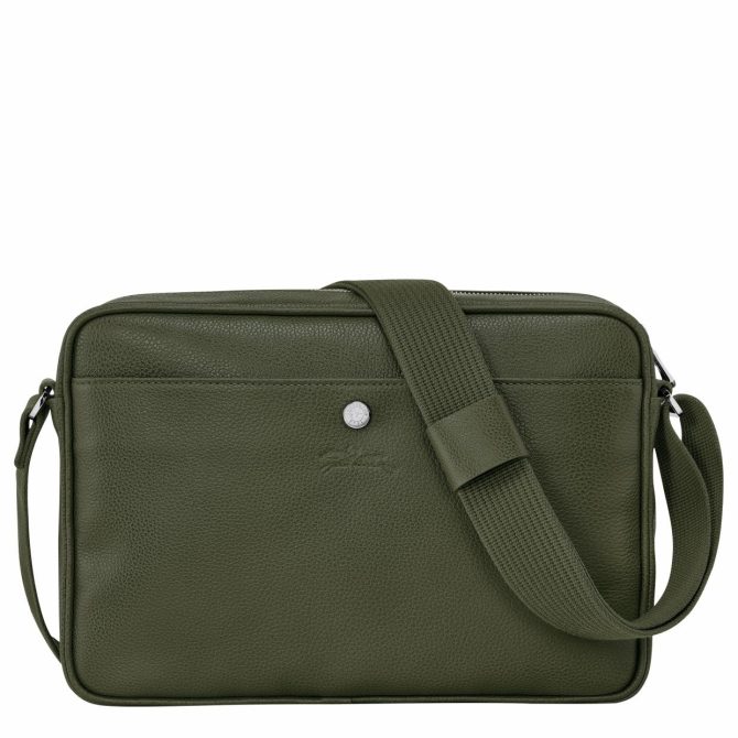 Men Crossbody Bags | Longchamp Le Foulonné M Camera Bag Khaki