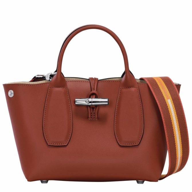 Women Handbags | Longchamp Le Roseau S Handbag Mahogany