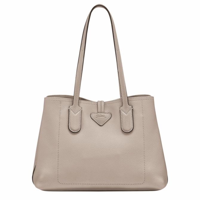 Women Shoulder Bags | Longchamp Le Roseau Essential M Tote Bag Clay